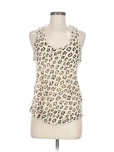 Pre-owned Joie Sleeveless Top Ivory Halter Neckline Tops In White