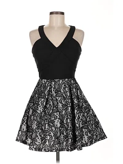 Pre-owned Crystal Doll Cocktail Dress In Black