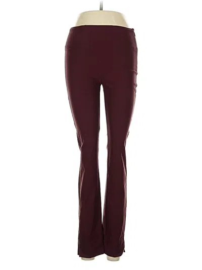 Pre-owned Athleta Active Pants In Burgundy