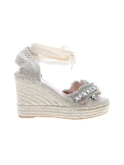 Pre-owned Manebi Wedges In Brown