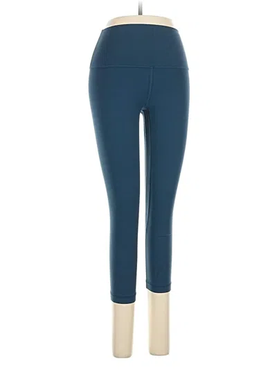 Pre-owned Lululemon Athletica Active Pants In Blue