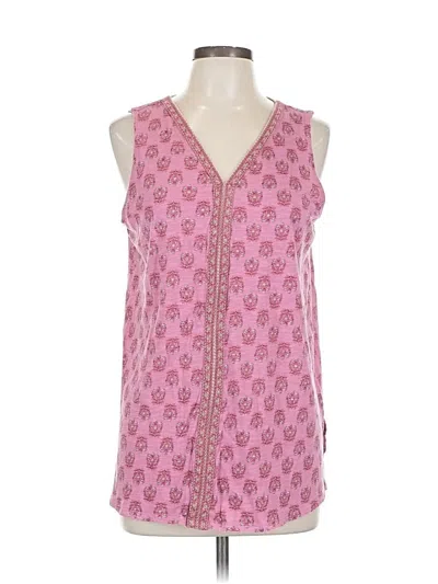 Pre-owned Jjill Sleeveless T-shirt In Pink