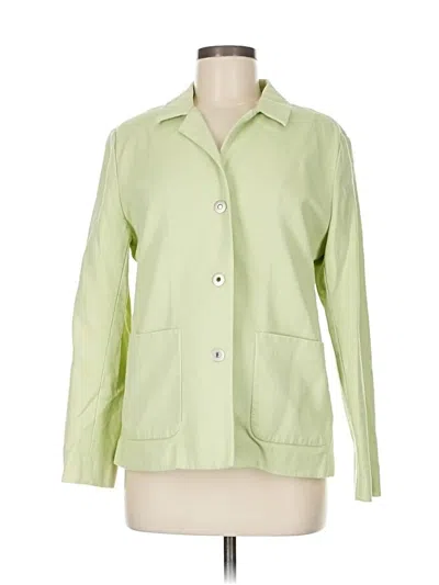 Pre-owned Eileen Fisher Jacket In Green