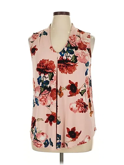 Pre-owned Worthington Sleeveless Blouse In Pink