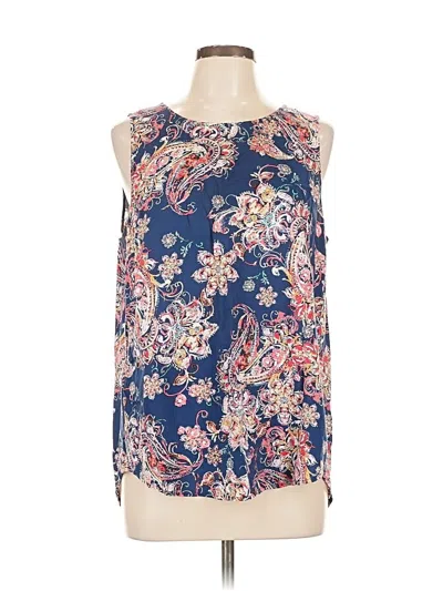 Pre-owned Pale Sky Sleeveless Blouse In Blue