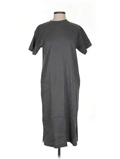 Pre-owned Uniqlo Casual Dress In Gray