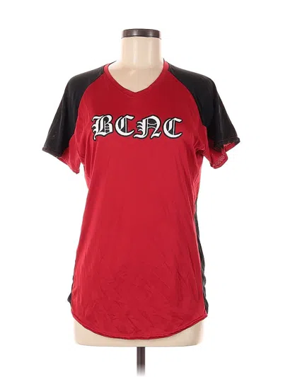 Pre-owned Augusta Sportswear Short Sleeve Top Red Crew Neck Tops