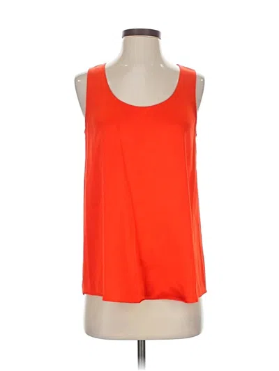 Pre-owned St John Tank Top Orange Square Neckline Tops
