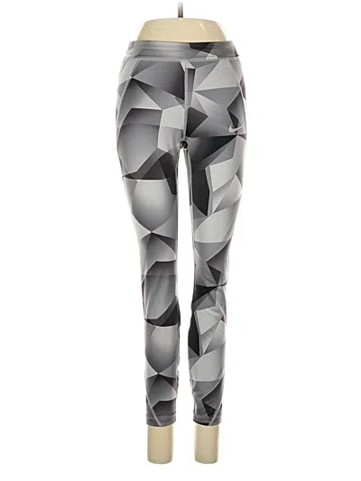 Pre-owned Nike Leggings In Gray