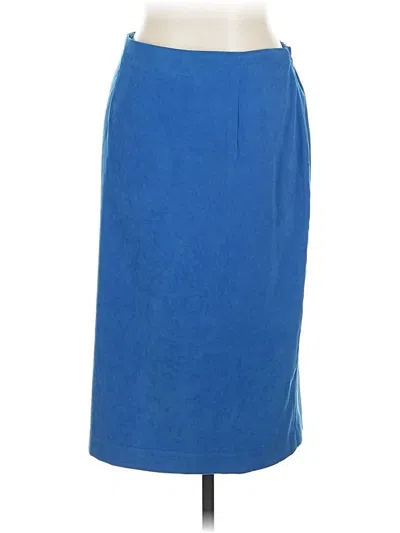 Pre-owned Leslie Fay Casual Skirt In Blue