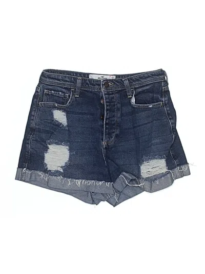 Pre-owned Hollister Denim Shorts In Blue
