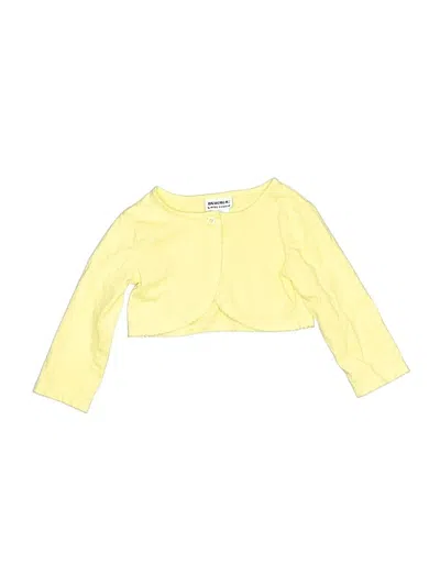 Pre-owned Blueberi Boulevard Kids' Cardigan Sweater In Yellow