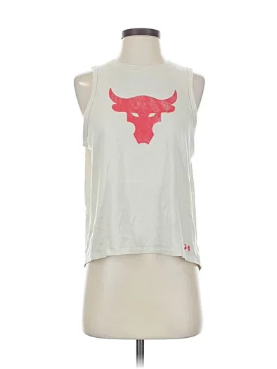 Pre-owned Under Armour Sleeveless T-shirt In Silver