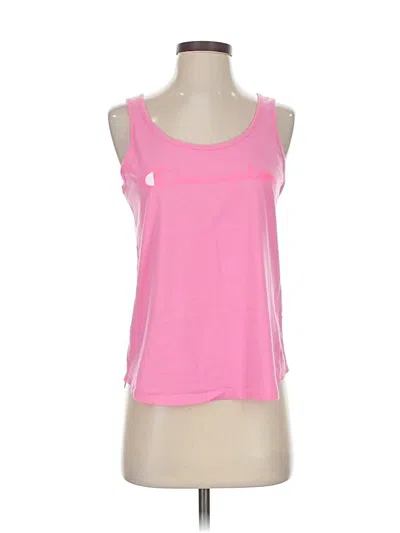 Pre-owned Champion Tank Top Pink Strapless Neckline Tops