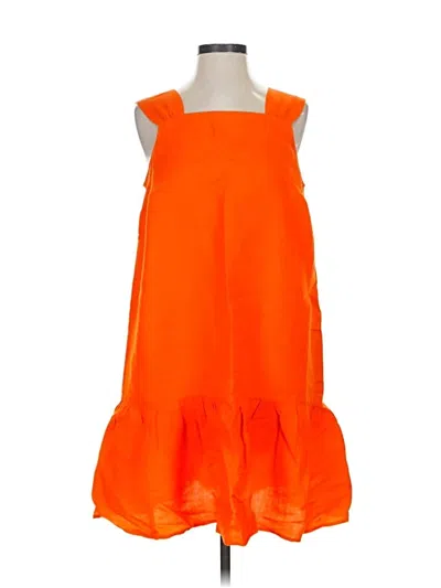 Pre-owned Ann Taylor Loft Cocktail Dress In Orange