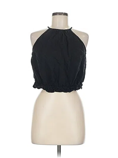 Pre-owned Pilcro Tank Top Black Halter Neckline Tops