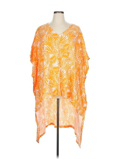 Pre-owned G By Giuliana Rancic Poncho In Orange
