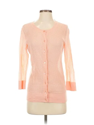 Pre-owned Talbots Cardigan Sweater In Orange
