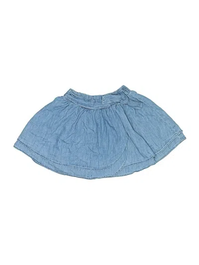 Pre-owned Gap Kids' Denim Skirt In Blue