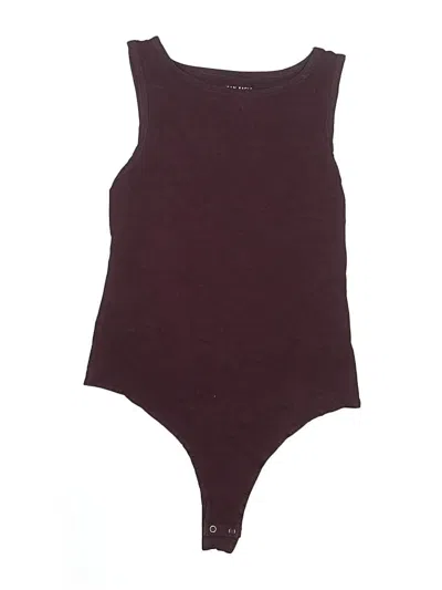 Pre-owned American Eagle Outfitters Bodysuit In Burgundy