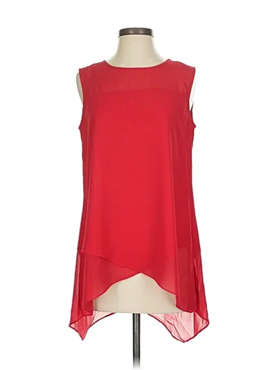 Pre-owned Sunny Leigh Sleeveless Blouse In Red