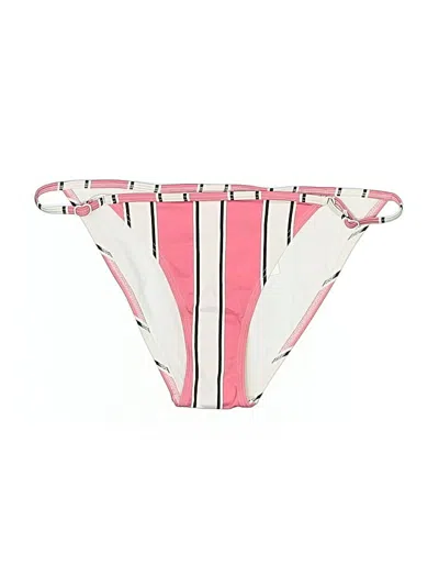 Pre-owned Solid & Striped Swimsuit Bottoms In Pink