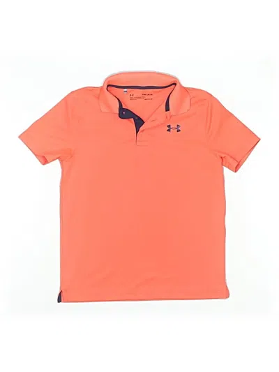 Pre-owned Under Armour Kids' Short Sleeve Polo Shirt In Orange