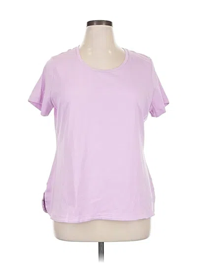 Pre-owned Isaac Mizrahi Live Short Sleeve T-shirt In Purple