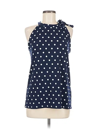 Pre-owned Banana Republic Factory Store Sleeveless Blouse In Blue