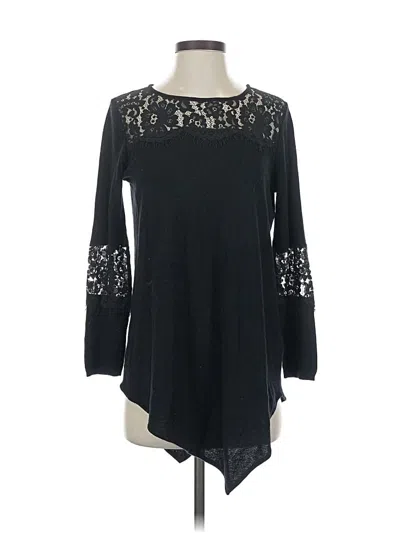 Pre-owned Joie Long Sleeve Blouse In Black