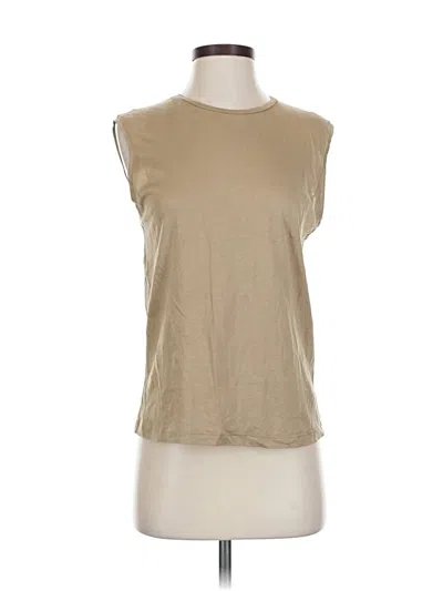 Pre-owned Banana Republic Sleeveless T-shirt In Brown
