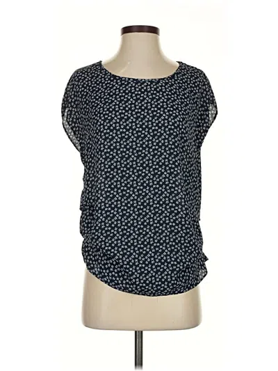 Pre-owned Chocolate Short Sleeve Top Black Boatneck Tops
