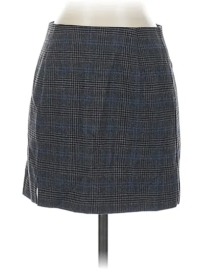 Pre-owned Madewell Wool Skirt In Blue