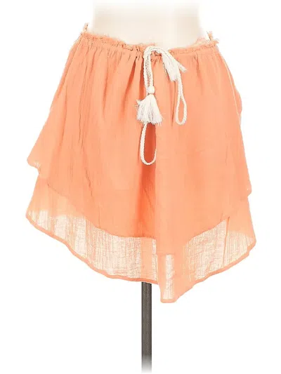 Pre-owned Free People Casual Skirt In Orange