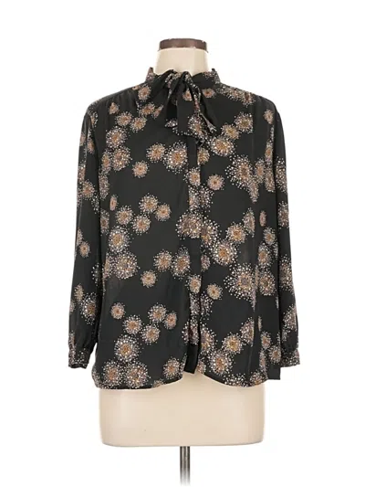 Pre-owned Collective Concepts 3/4 Sleeve Blouse In Black