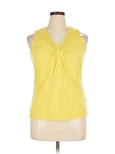 Pre-owned Talbots Sleeveless T-shirt In Yellow