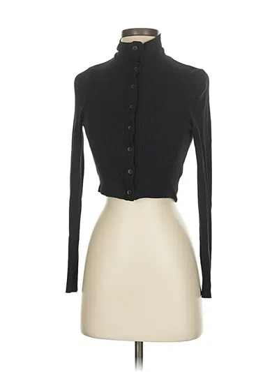 Pre-owned The Range Cardigan Sweater In Black