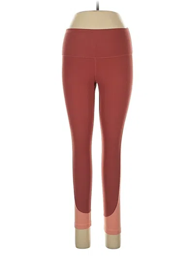 Pre-owned Nike Active Pants In Burgundy