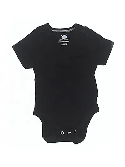 Pre-owned Cloud Island Babies' Short Sleeve Onesie In Black
