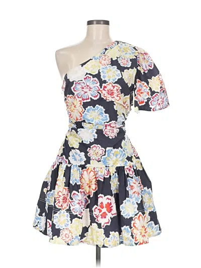 Pre-owned Tanya Taylor Cocktail Dress In Blue