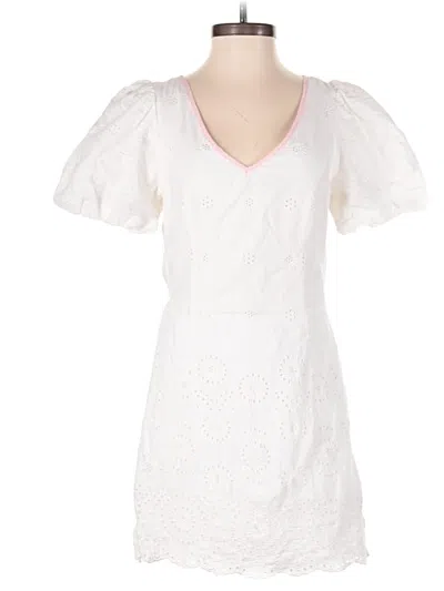 Pre-owned Sail To Sable Casual Dress In White