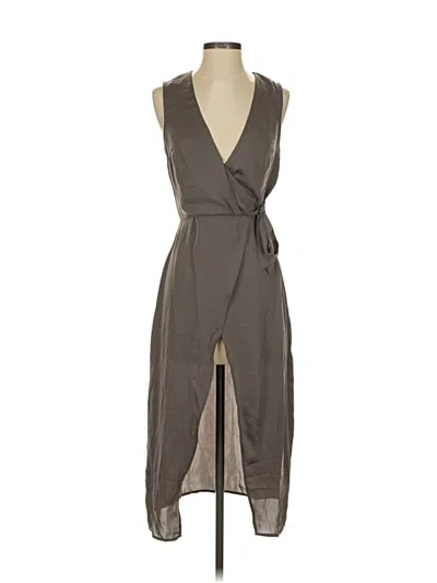 Pre-owned L'academie Los Angeles Cocktail Dress In Gray