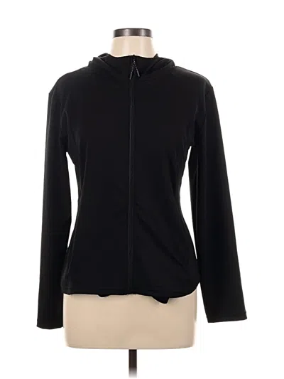 Pre-owned Assorted Brands Zip Up Hoodie In Black