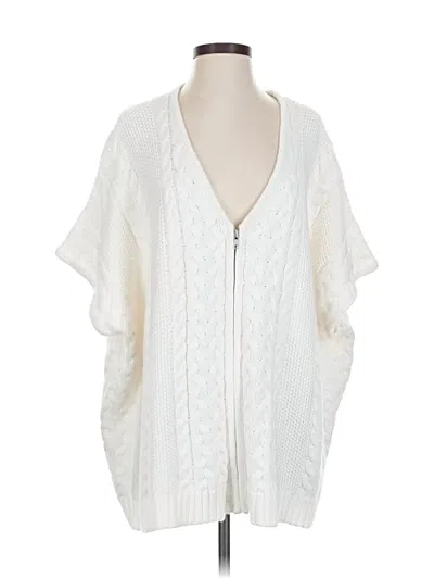 Pre-owned The Limited Poncho In White