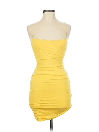 Pre-owned Oh Polly Cocktail Dress In Yellow