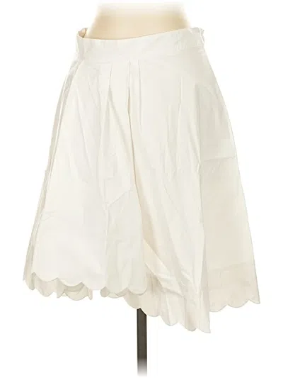 Pre-owned Club Monaco Formal Skirt In White