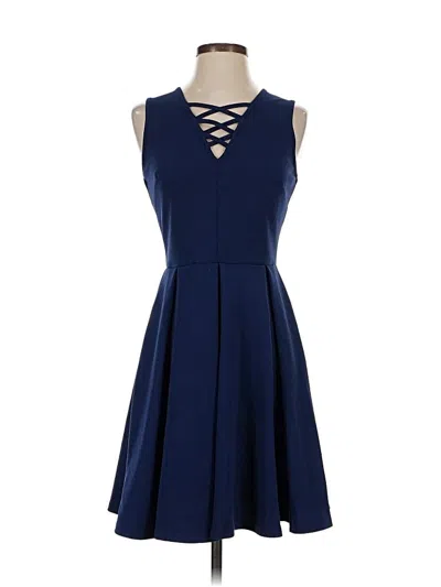 Pre-owned White Mark Cocktail Dress In Blue