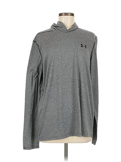 Pre-owned Under Armour Long Sleeve Top Gray Turtleneck Tops