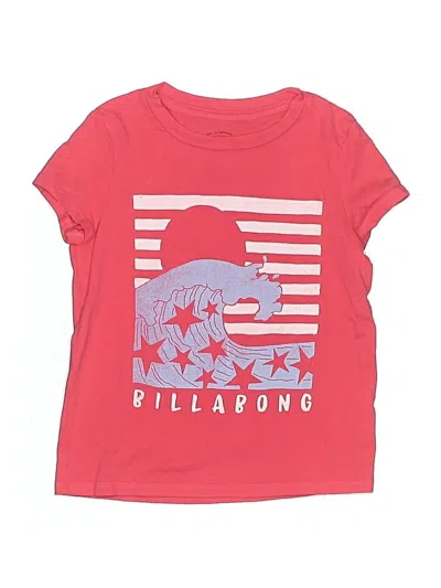 Pre-owned Billabong Kids' Short Sleeve T-shirt In Red