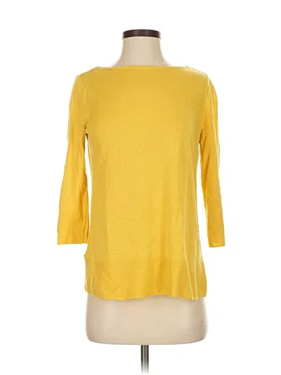 Pre-owned Jjill Cardigan Sweater In Yellow